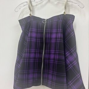 Plaid Purple Skirt